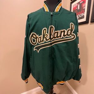 G-III Sports Oakland Athletics 4x World Series patch jacket